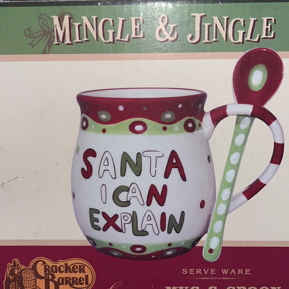 Christmas mug and spoon set
